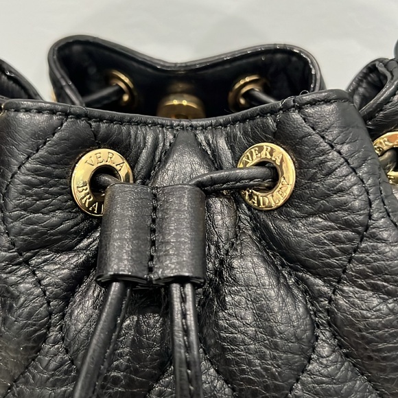 Vera Bradley Quilted Emerson Crossbody Black Genuine Leather - Picture 9 of 17